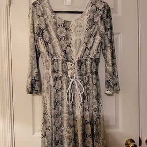 Dress, Small, Snake Skin Print
